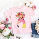 T-shirt fille avec animal B1627 7