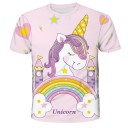 T-shirt fille avec licorne B1469 12