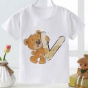 T-shirt för barn med en bokstav 18