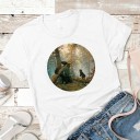 T-shirt för kvinnor med naturtryck 2