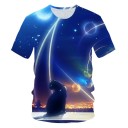 T-shirt för rymdkatt för kvinnor 10