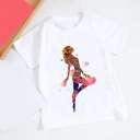 T-shirt för tjejer B1494 D