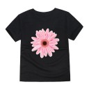 T-shirt för tjejer med blomtryck J3489 4