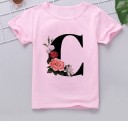 T-shirt för tjejer med bokstaven B1564 3