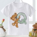T-shirt infantil com letra 17