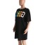 T-Shirt-Kleid schwarz 4