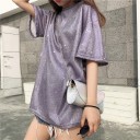 T-shirt long brillant pour femmes 3