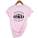 T-shirt med kameratema til kvinder 8