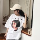T-shirt med tryck i överdimensionerad storlek för kvinnor 10