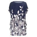 T-shirt med tryck i plusstorlek för kvinnor 9