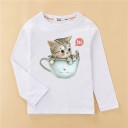 T-shirt pour fille à manches longues T2554 B