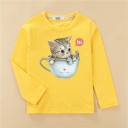 T-shirt pour fille à manches longues T2554 B