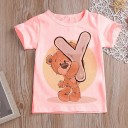 T-shirt pour fille avec lettre B1586 15