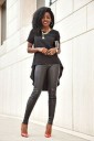 T-shirt prolongé pour femmes 2