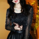 T-shirt scintillant à manches longues pour femmes 3