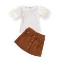 T-Shirt und Rock für Mädchen L1223 1