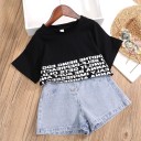 T-Shirt und Shorts für Mädchen L1155 6