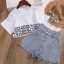 T-Shirt und Shorts für Mädchen L1155 7