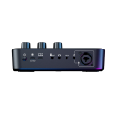 Table de mixage audio en direct pour PC avec éclairage RGB Changement de voix Effets sonores Réduction du bruit 4 boutons d'extraits Interface 4