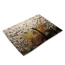 Table Mat with Blooming Trees 12