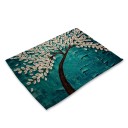 Table Mat with Blooming Trees 15