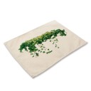 Table Mat with Leaves 5