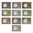 Table Mat with Plant Ornaments 26