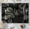 Table Mat with Tropical Leaves 3