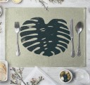 Table Mat with Tropical Leaves 8