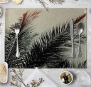 Table Mat with Tropical Leaves 1