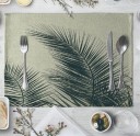 Table Mat with Tropical Leaves 16