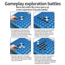 Tablero giratorio reversible de 30 x 30 cm para 2 jugadores Juego estratégico de lógica para el entrenamiento mental 3