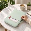 Tablet és laptop tok 10,8-tól 11 hüvelykig Fogantyúval és elülső zsebbel 30 x 23 x 3 cm Párnázott cipzáras táska iPad-hez 9