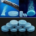 Tabletes efervescentes de limpeza para limpa-vidros de carro 10 pcs Solúveis em água Para temperaturas acima de 0 °C Tabletes azuis com ácido cítrico 2