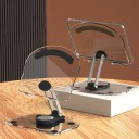 Tabletstand 15,5 x 12,5 cm Drejbar stand 360° Universel justerbar holder til komfortabelt at se videoer arbejde og læse Stabil drejbar stand 1