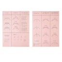 Tablica ćwiczeniowa do mapowania rzęs 26 x 21 cm Kosmetyczna pomoc edukacyjna dla początkujących Tablica treningowa z cienkimi rzęsami 2