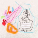 Tablier d'enfant avec organes autocollants 2