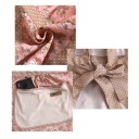 Tablier de cuisine floral pour femme 90x70 cm Tablier domestique adorable réglable avec poche pour cuisiner pâtisser griller chef 3