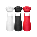 Tablier de cuisine pour enfants 61 x 43 cm avec toque Cuisine pour enfants 7–13 ans Tablier pour garçons et filles Costume Petit chef Ensemble de cuisine pour enfants 4