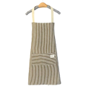 Tablier en lin rayé sans manches Cuisine et jardin Matériau naturel Protection stylée des vêtements Pratique et léger 12