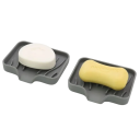 Tabuleiro de silicone para drenar sabão 10x12 cm Tabuleiro antiderrapante com drenagem Suporte para lavatório contra acumulação de água 6