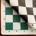 Tabuleiro de xadrez dobrado em pele 34 x 34 cm Tabuleiro macio e portátil para torneios Tabuleiro de treino leve para iniciantes e crianças 4