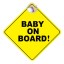 Tabuľka s prísavkou do auta Baby On Board 1