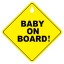 Tabulka s přísavkou do auta Baby On Board 3