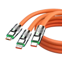 Ταχύτατο καλώδιο 3 σε 1 USB A σε USB C + Lightning + Micro USB 1,2 μ 120W 6A καλώδιο προσαρμογέα φόρτισης για φόρτιση και μεταφορά δεδομένων πολλών 5