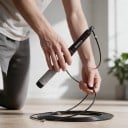 Ταχύτητας σχοινάκι MOGOLD με ατσάλινο καλώδιο 3 μ Διπλά ρουλεμάν Σιλικόνη αντιολισθητικές λαβές Για crossfit και καρδιο 6