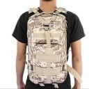 Tactical backpack 25 l with MOLLE straps Four zippered compartments Padded ventilated back Chest and hip strap Oxford 43 x 26 x 23 cm 23
