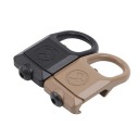Tactical Quick-Detach Clip with Rotating Mount for Rifle Neutral Colours Metal QD Strap Mount Rotating Adapter for Tactical Sling 5