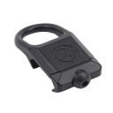 Tactische snelspanbevestiging met draaibare geweerclip in neutrale kleuren, metalen QD-riembevestiging met draaibare adapter voor tactische 1