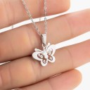 Tägliches Set Ohrringe und Halskette 45 cm Mode aus Edelstahl Schmuckset für Frauen und Mädchen Elegantes stilvolles Accessoire 2